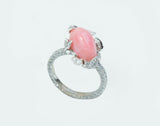Conch Pearl Diamond Ring