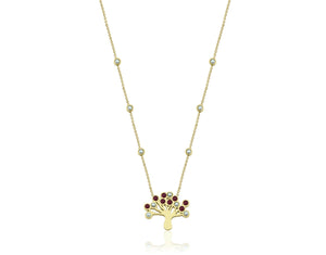 Ruby Mulberry Necklace
