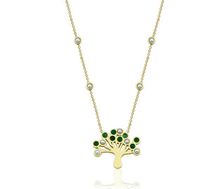 Emerald Mulberry Necklace