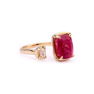 TOI ET MOI RUBELLITE RING