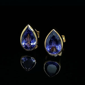 Pear Cut Tnzanite Bezel